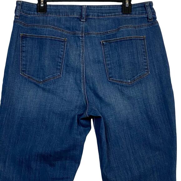 Chico's Blue Cotton Stretch Bootcut Jeans Size 12 - Picture 5 of 6